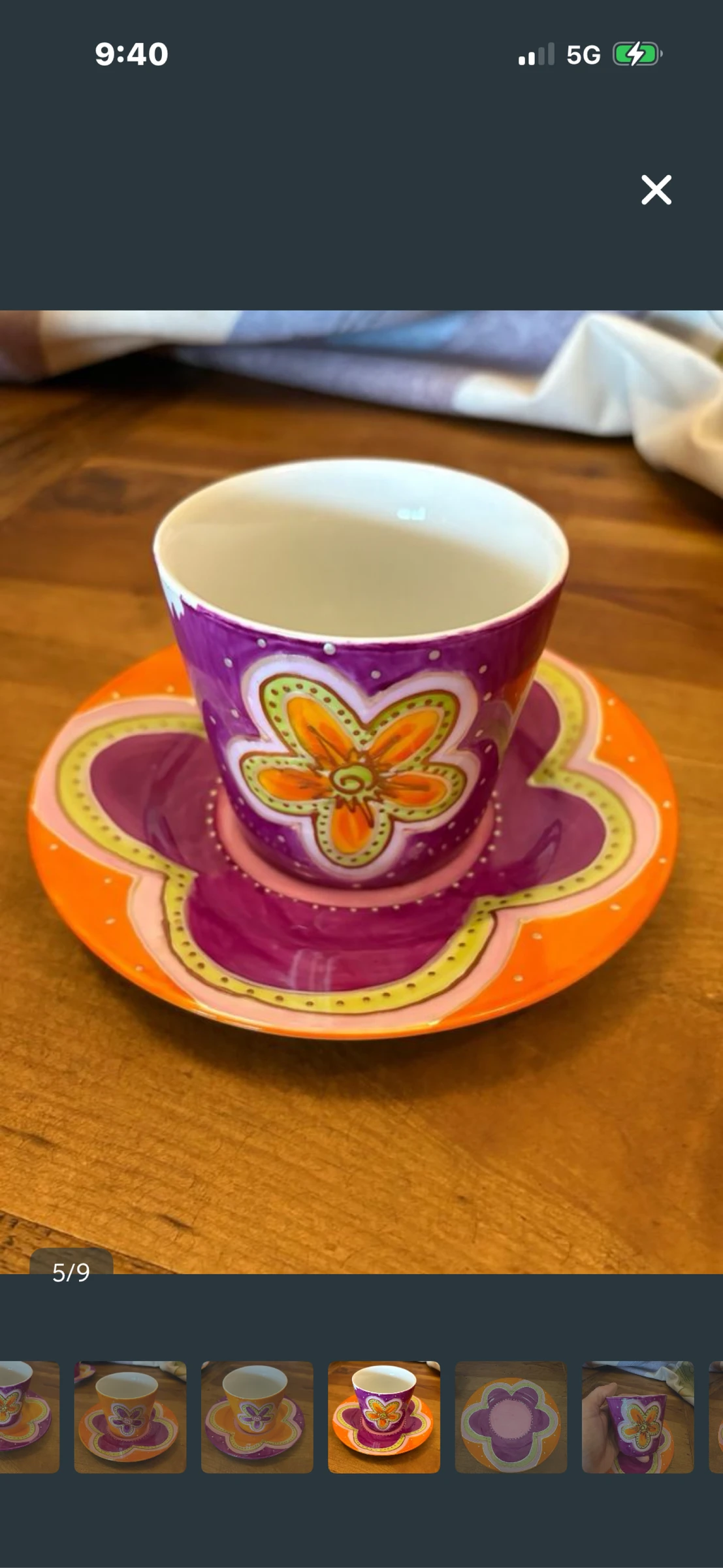 4 cups and saucers – photo 5